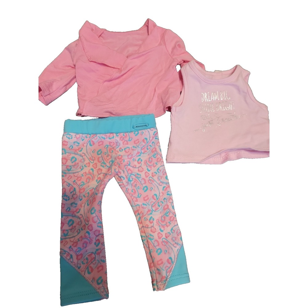 American Girl Doll YOG-AHH Outfit for 18-inch YOGA exercise suit 3pc